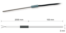 Compact Temperature PT100 probe
Temperature range: -70÷500°C (-94÷93 - PT310