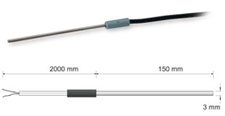 Compact Temperature PT100 probe
Temperature range: -70÷500°C (-94÷93 - PT315