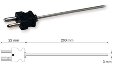 DIN connector, Fe-CO
Temperature range: 0÷600°C (32÷1112°F) - TJD320