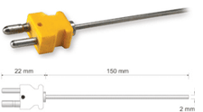 DIN connector, Cr-Al
Temperature range: 0÷1150°C (32÷2102°F) - TKD215